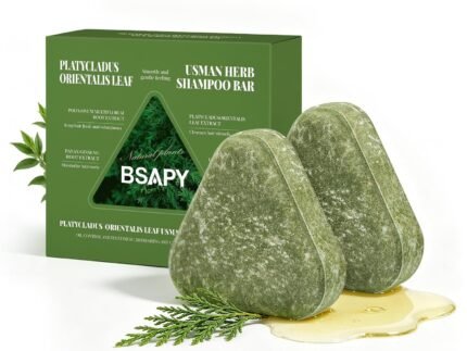 Usman Hair Growth Shampoo Bar for Thinning Hair, 2-Pack, 4.2 oz Each | Herbal Scalp Revival Care for Stronger, Thicker & Fuller-Looking Hair, Free of Sulfates, Parabens & Silicones