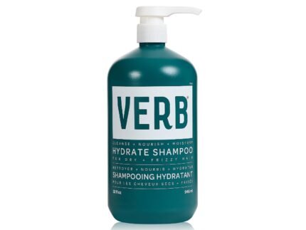 VERB Hydrate Shampoo – Cleanse Dry + Frizzy Hair – Smooth + Reduce Frizz – Amber + Warm Jasmine Scent