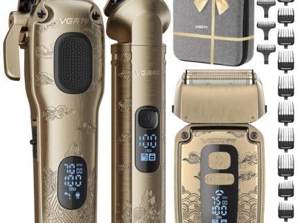 VGRPRO Hair Clippers for Men, Beard Trimmer, Foil Shaver 3-in-1 Clipper Set