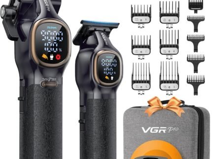 VGRPRO Professional Hair Clippers for Men, Cordless Clipper and Trimmer Set