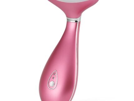 VRAIKO Lily Neck Face Massager, Face Sculpting Tool, 3-in-1 Facial Device with Thermal, Triple Action Care, for Enhanced Absorption Radiance Contouring Elasticity and Lymphatic Drainage (No Stand)