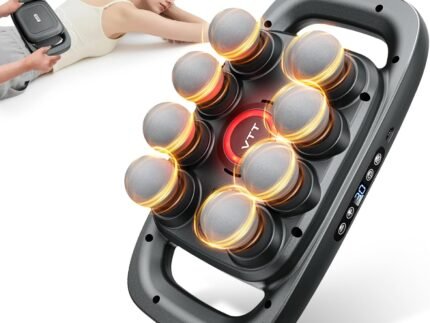 VTT 8-Head Massage Gun, Deep Tissue Back Massager, Electric Handheld Massager for Back, Shoulders, Legs, Muscle Pain Relief, Ideal Gifts for Women, Men, Mom, and Dad