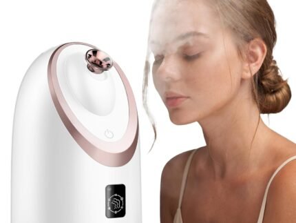 Vanity Planet Senia Hot and Cold Facial Steamer – Face Steamer for Facial Deep Cleaning, Aromatherapy, Detoxifying and Moisturizing – Steamer for Face with 6-Mode Smart Steam Technology