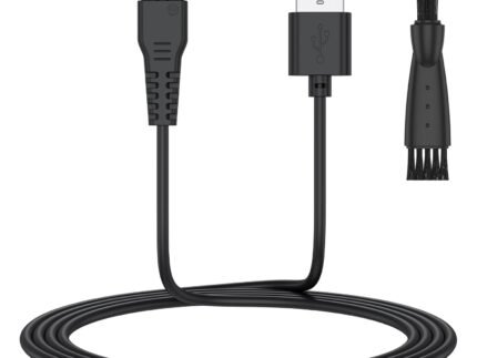 Vanjua Charger Cable for Meridian Trimmer Charger, Replacement Charging Power Cord for Meridian Original M2B M2C M2G Electric Shaver Trimmer