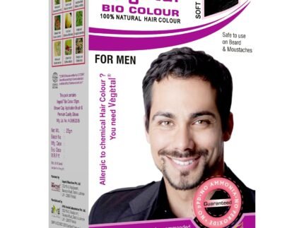 Vegetal Bio Beard Colour Soft Black 25gm (0.9 Oz) Natural Beard Dye for Men