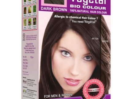 Vegetal Bio Hair Colour Dark Brown 150gm (5.3 Oz) Safe and Natural Hair Dye