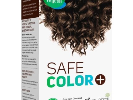 Vegetal Safe Hair Color Dark Brown 100gm (3.5 Oz) Safe and Natural Hair Dye