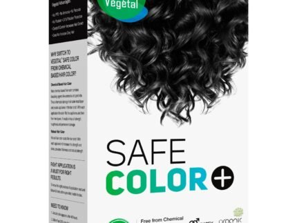 Vegetal Safe Hair Color Soft Black 50gm (1.8 Oz) Safe and Natural Hair Dye