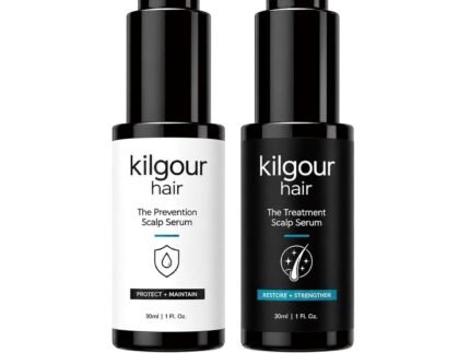 Veloria Kilgour Hair Serum Bundle Set, Botanical Formula for Fuller-Looking Hair & Scalp Care