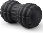Vibrating Peanut Massage Ball for Plantar Fasciitis, 4-Speed Portable Massage Roller for Foot, Neck, Back, and Body – Deep Tissue Myofascial Release Mobility Ball Muscle Relaxer (Black)