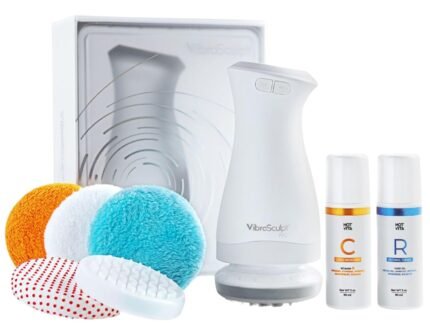 Vibro Sculpt Pro Body Sculpting Machine Bundle with Vitamin C & Retinol Oil