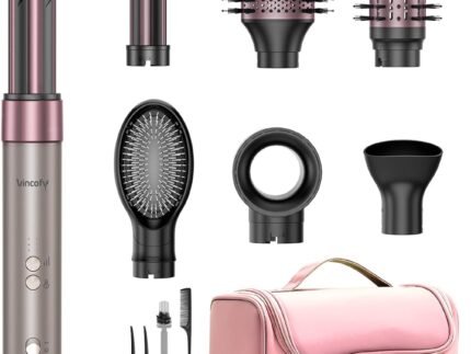 Vincofy 7 in1 Hair Styler Dryer Brush Set,1500W Hair Styler with Travel Bag