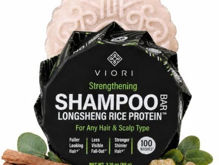 Viori Strengthening Shampoo Bar – Rice Water, Hidden Waterfall