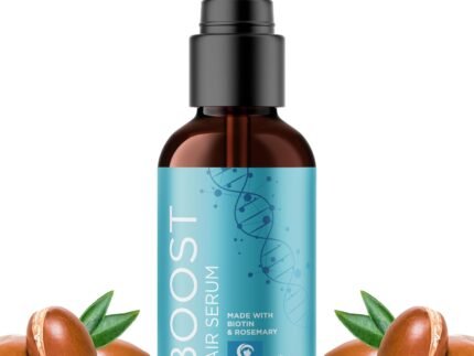 Volumizing Biotin Hair Serum for Men & Women - Caffeine Serum for Hair and Scalp Care with Peppermint Black Castor & Rosemary Oil for Enhanced Volume Shine & Hydration - Vegan & Cruelty Free (2 Fl Oz)