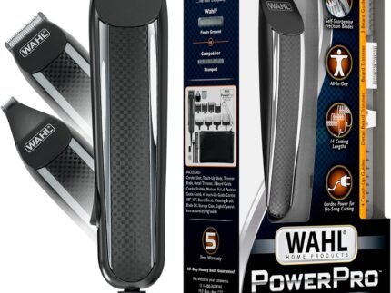 Wahl PowerPro Corded Detailer Trimmer Kit for Mens Grooming