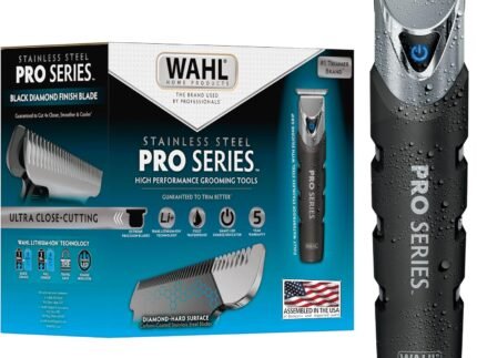 Wahl USA Pro Series Stainless Steel Cordless USB Beard Trimmer for Men