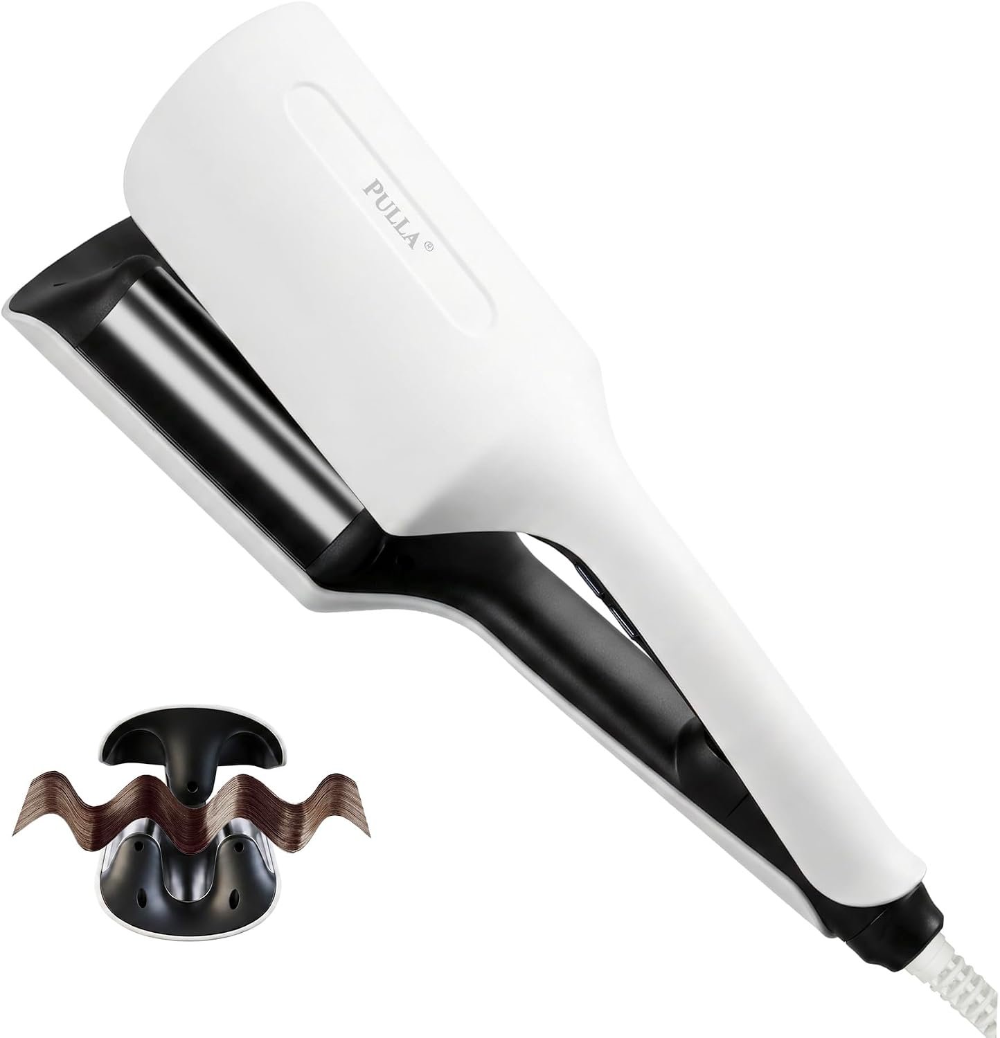 Wave Hair Crimper Waver, 1.25 Inch Ionic Beach Waves Hair Curler Wave Hair Crimper Waver, 1.25 Inch Ionic Beach Waves Hair Curler