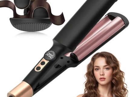 Waver Curling Iron Hair Crimper 3/4 Inch, 5 Temp Mini Portable Curling Wand