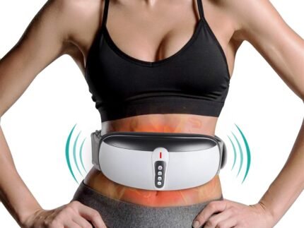 Wireless Slimming Belt, Abdominal Massager Portable Weight Loss Machine with 4 Vibration Massage Modes, Heating, Improve Blood Flow