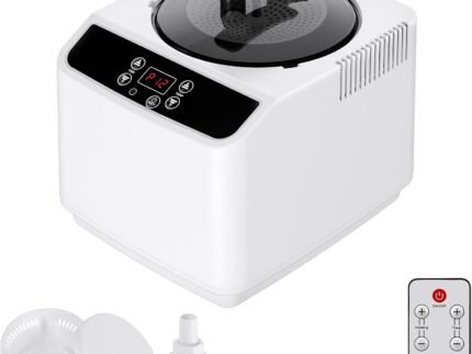 X-Vcak Portable Sauna Steam Machine with Remote Control, 3L 1000W Upgraded Sauna Steamer Generator, 12 Levels Fast Heating Home Spa Unit