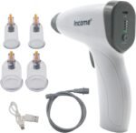 ZILAMPU Electric Cupping Therapy Set, Portable Chinese Cupping Therapy Machine with Pump, Electric Body Massage Scraping Care Device Kit with 4 Vacuum Suction Cups for Homeuse