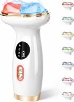 ZoGoo Upgraded Hot & Cold Dual Mode Face and Neck Beauty Massager, 7 in 1 LED Facial Sculptor, 7 Modes -Micro – Vibration – 7 Light -Heating -Ice Compress for Home Skin Care, Face Lift Device
