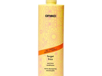 amika forget frizz anti-frizz conditioner | smoothing, humidity protection, up to 72 hour frizz control + lightweight hydration, for medium to thick coarse hair types 2a-4c