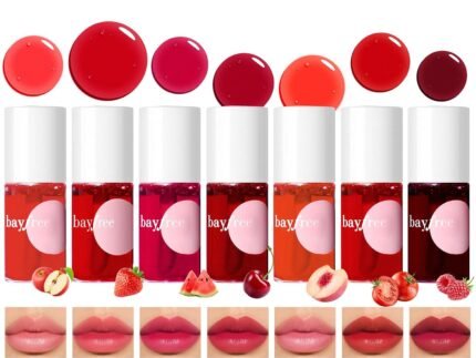 bayfree Lip Tint Stain Set, 7 PCS Lip & Cheek Tint Lightweight Non-sticky