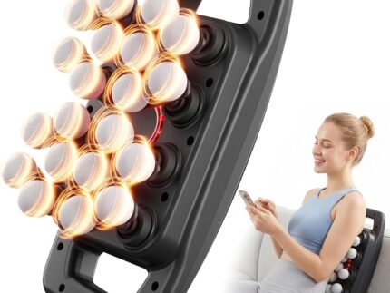 cotsoco 20-Head Massage Gun Set, Deep Tissue Percussion Massager with 9 Modes and 9 Intensities, Handheld Muscle Massager for Back, Shoulders, Legs, Foot & Body Pain Relief, Fathers Day Dad Gifts