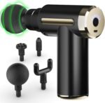 cotsoco Massage Gun Deep Tissue for Pain Relief with 4 Massage Heads & 6 Speeds, Electric Mini Handheld Body Massager for Any Pain Relief, Best Gifts for Men and Mom