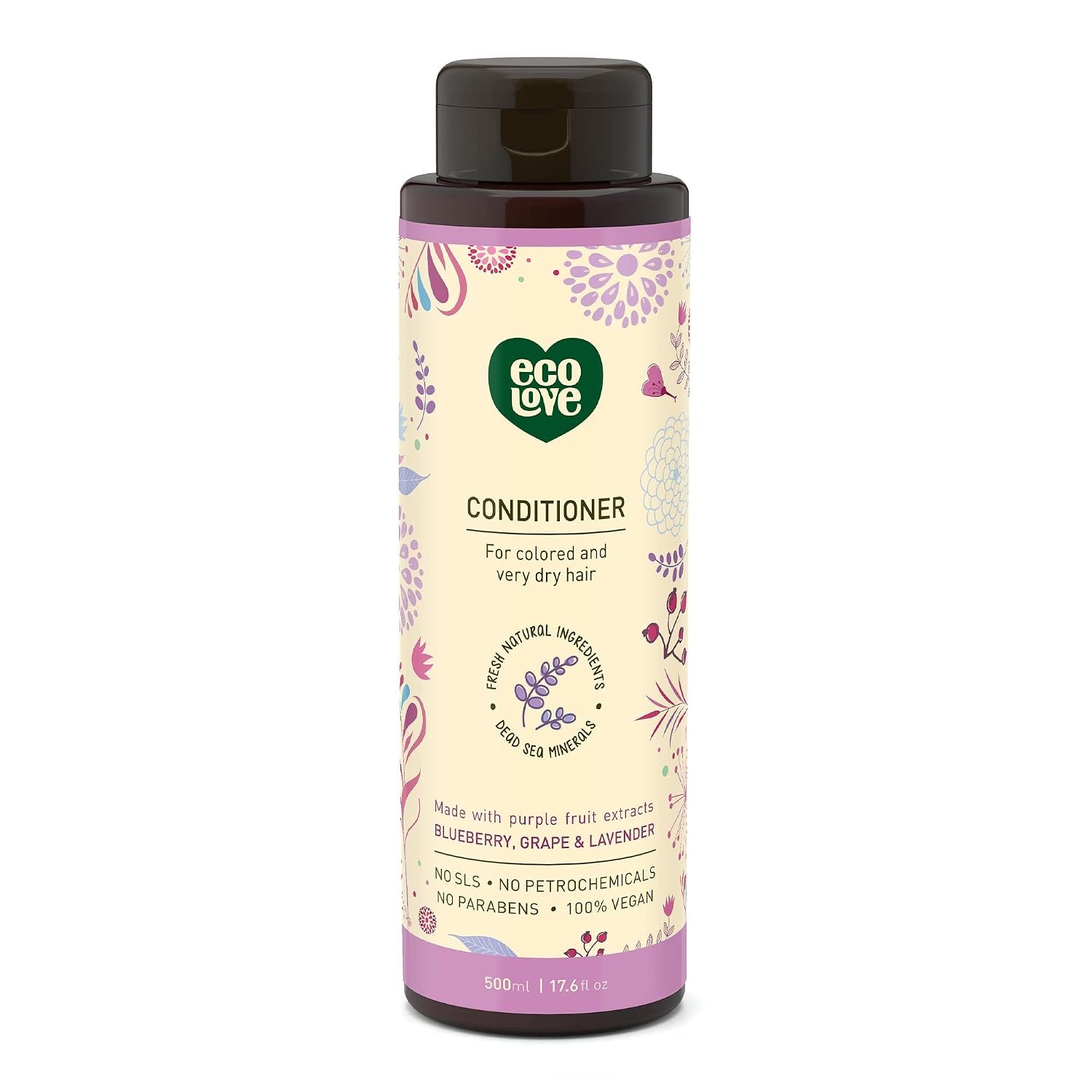 ecoLove Vegan Conditioner with Organic Lavender Extract, 17.6 oz ecoLove Vegan Conditioner with Organic Lavender Extract, 17.6 oz