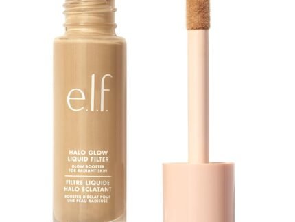 e.l.f. Halo Glow Liquid Filter, Hydrating Complexion Boost, 5 Medium/Tan