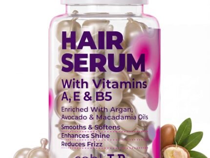 sohl-I.D. Hair Serum for Frizzy Hair, Treatment for Dry & Damaged Strands, Suitable for Curly Hair, Aceite y Gotas para el Cabello, Tratamiento para Cabello Seco y Maltratado, Smooth & Shine Capsules