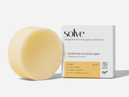 solve – Nourishing Solid Conditioner | Curly & Damaged Hair | Natural Hair Care | Sulfate & Plastic Free | Ecocert Bio