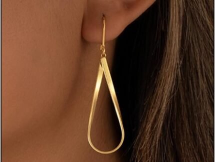 14K Gold Plated Dangle Earrings for Women Trendy