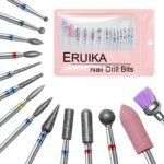 14pcs Nail Drill Bits Set, 3/32" Diamond Cuticle Remover Bits Kit