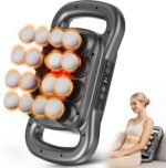 16 Head Massage Gun Set, Deep Tissue Percussion Massager, 2600mAh Quiet Electric Massage Tools with 9 Styles & Levels for Back, Shoulders, Legs, Foot, Body Muscle Pain Relief, Color Gunmetal