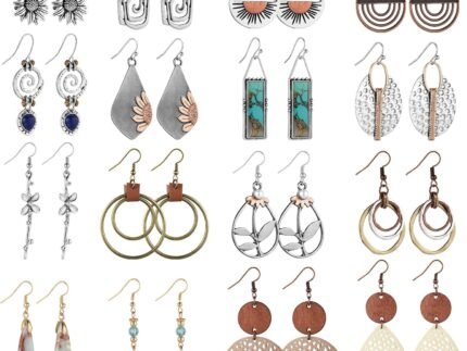 16 Pairs Earrings for Women Trendy, Funtopia Boho Dangle Earrings for Women