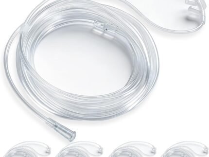 16Ft Adult Oxygen Nasal Cannula,Ultra Soft Oxygen Tubing, 5 Pack