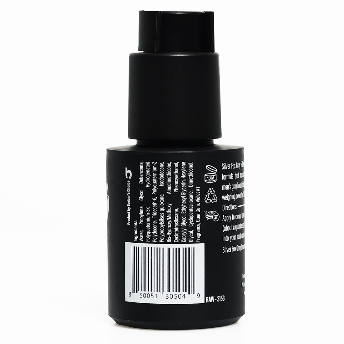 1790856232 Godefroy Silver Fox Gray Enhancing Beard Brightener For All Hair Types Leave In Conditioner Moisturizing Treatment for Gray Silver Hair Non Greasy Lightweight for Mens Beard Scalp 3 OZ
