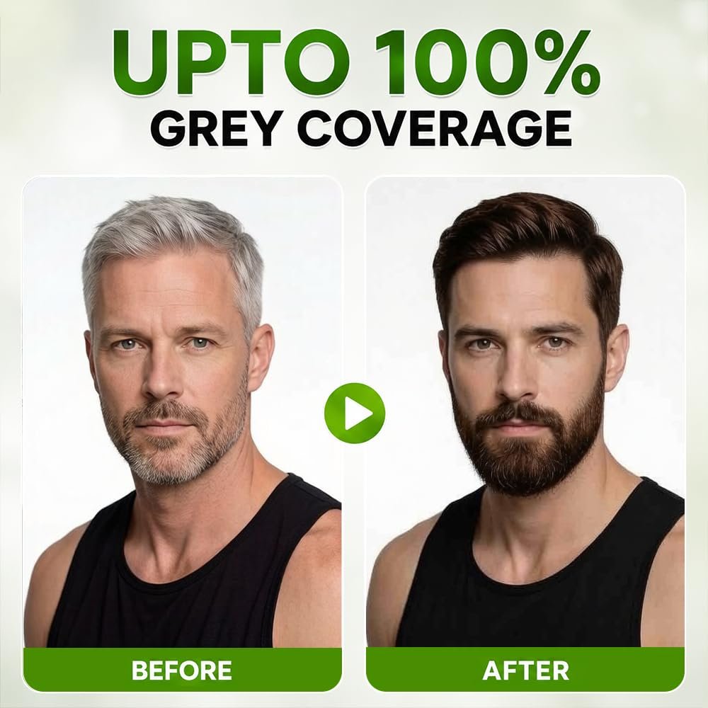 1790878899 Black Hair Dye Shampoo for Women and Men Hair Color Shampoo for Gray Hair Coverage Permanent Shampoo Hair Dye for Color Treated Hair Natural Herbal Ingredients 14.8FL.OZ Dark Brown