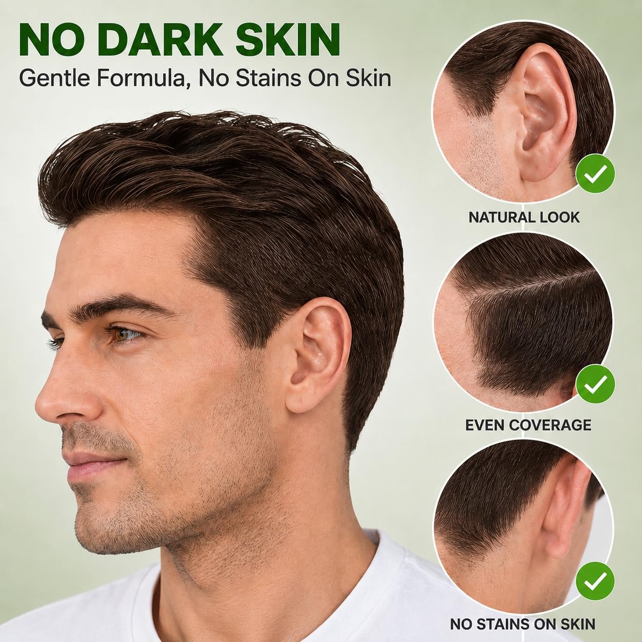 1790878901 Black Hair Dye Shampoo for Women and Men Hair Color Shampoo for Gray Hair Coverage Permanent Shampoo Hair Dye for Color Treated Hair Natural Herbal Ingredients 14.8FL.OZ Dark Brown