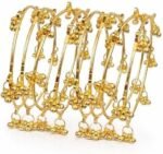 The Great Indian Store Traditional Kashmiri Ghungroo Latkan Bangles for Women (Set of 8 Pcs)