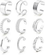 LOLIAS 𝐄𝐚𝐫 𝐂𝐮𝐟𝐟 𝐄𝐚𝐫𝐫𝐢𝐧𝐠𝐬 for Women Non Piercing Gold Plated Ear Cuffs 𝟏𝟒𝐊 𝐆𝐨𝐥𝐝 𝐏𝐥𝐚𝐭𝐞𝐝 Ear Cuff for Non Pierced Ears Clip on Cartilage Earring 𝐅𝐚𝐤𝐞 𝐄𝐚𝐫𝐫𝐢𝐧𝐠𝐬 Lightweight
