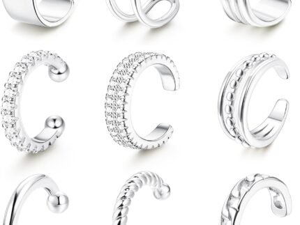 LOLIAS 𝐄𝐚𝐫 𝐂𝐮𝐟𝐟 𝐄𝐚𝐫𝐫𝐢𝐧𝐠𝐬 for Women Non Piercing Gold Plated Ear Cuffs 𝟏𝟒𝐊 𝐆𝐨𝐥𝐝 𝐏𝐥𝐚𝐭𝐞𝐝 Ear Cuff for Non Pierced Ears Clip on Cartilage Earring 𝐅𝐚𝐤𝐞 𝐄𝐚𝐫𝐫𝐢𝐧𝐠𝐬 Lightweight