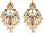 TARINIKA Antique Brass Indian Drop Earrings CZ – Indian Jewelry for Women