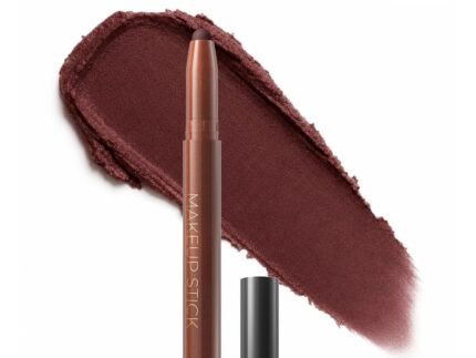 MIAO-GK Cream Eyeshadow Pencil, Blendable and Buildable Eye Shadow Stick, Shimmer and Matte Finishes Eye Shadow Pen, Waterproof Long-Lasting, Multiple Shades Eye Makeup Deep Reddish Brown 03