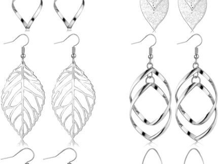 FUNEIA 6 Pairs Drop Dangle Earrings for Women Threader Earring Set