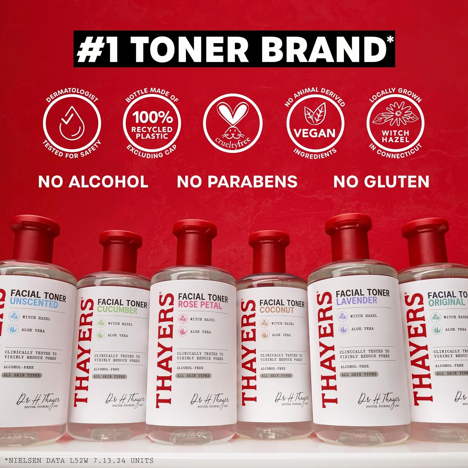 1790972721 Thayers Alcohol Free Witch Hazel Facial Mist Toner with Aloe Vera Rose Petal Soothing and Hydrating for All Skin Types Trial Size 3 oz