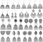 Nosiny 16 Pairs Jhumkas Indian Earrings for Women